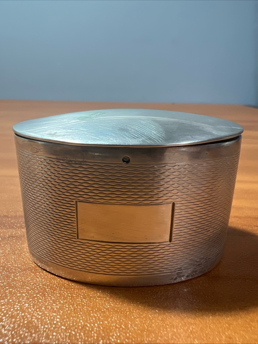 Antique Victorian Sterling Silver Pill /Trinket Box/ Snuff Birmingham Hallmarked